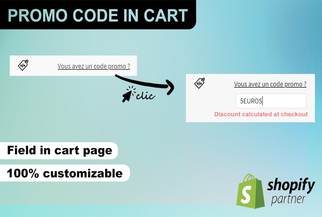 Apply Discount Code In Cart Page For Shopify By Maximecrouin Fiverr
