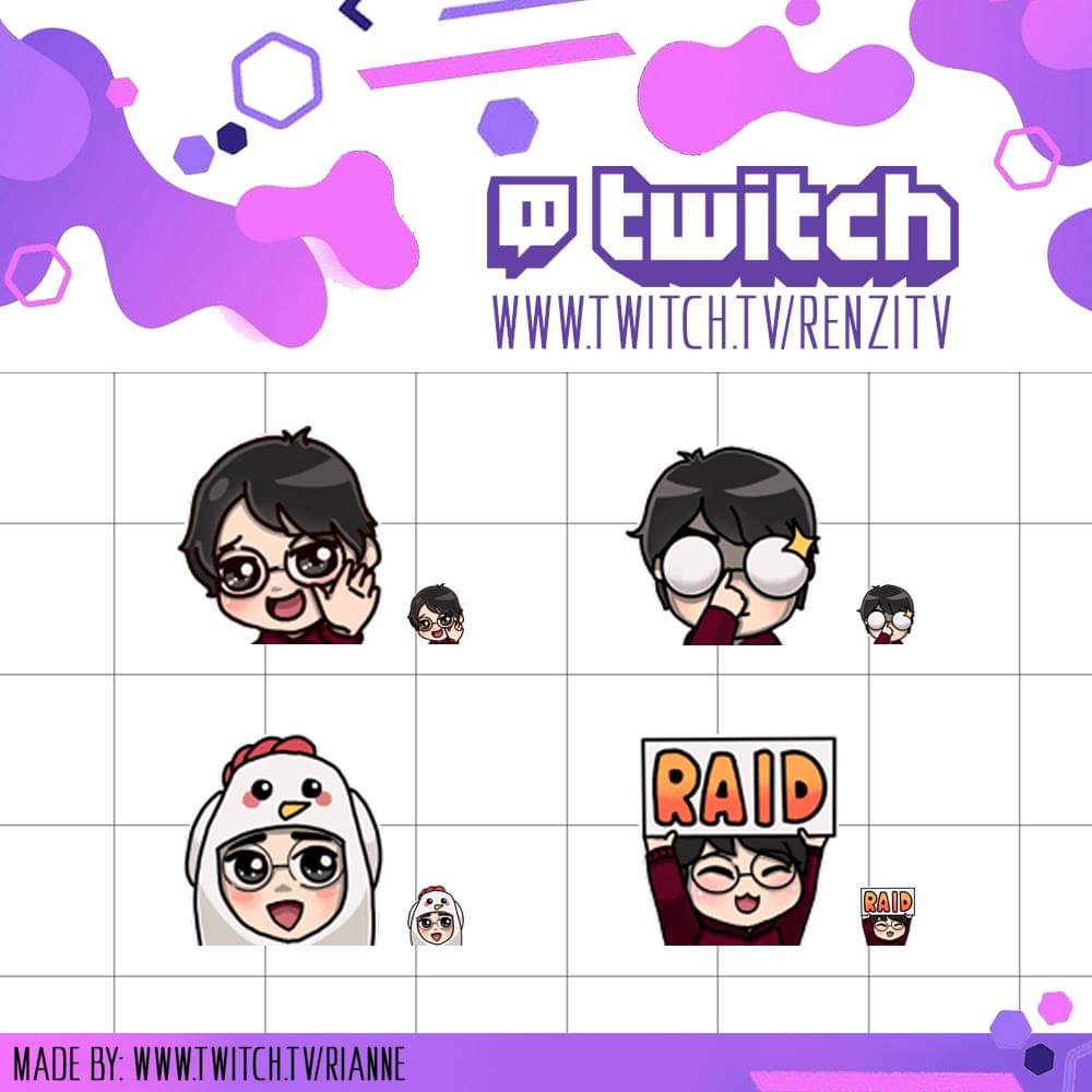 Create Custom Emotes For Your Twitch Channel By Riannetv Fiverr
