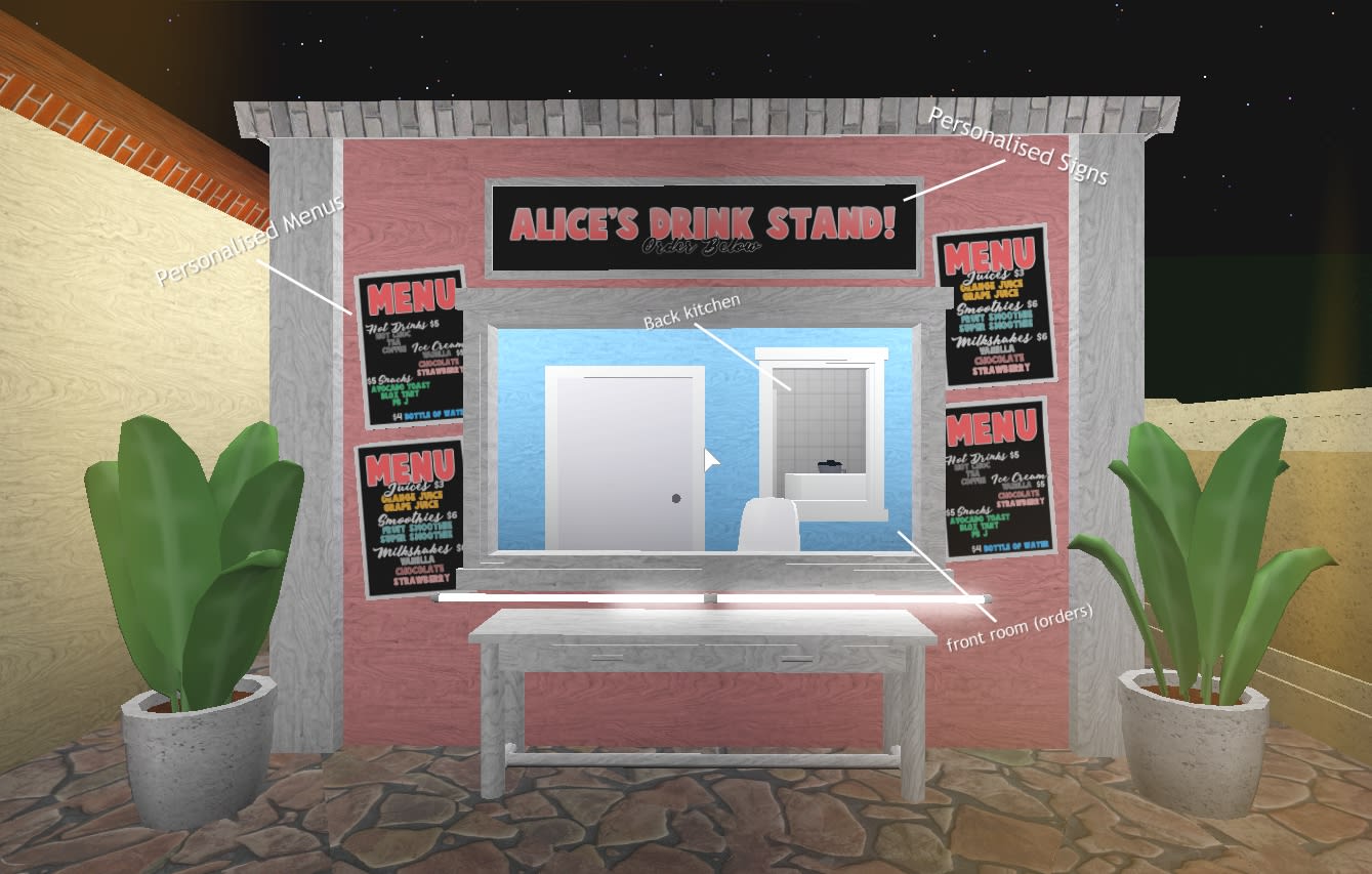 Create A Food Stand In Bloxburg Roblox By Acerosealice