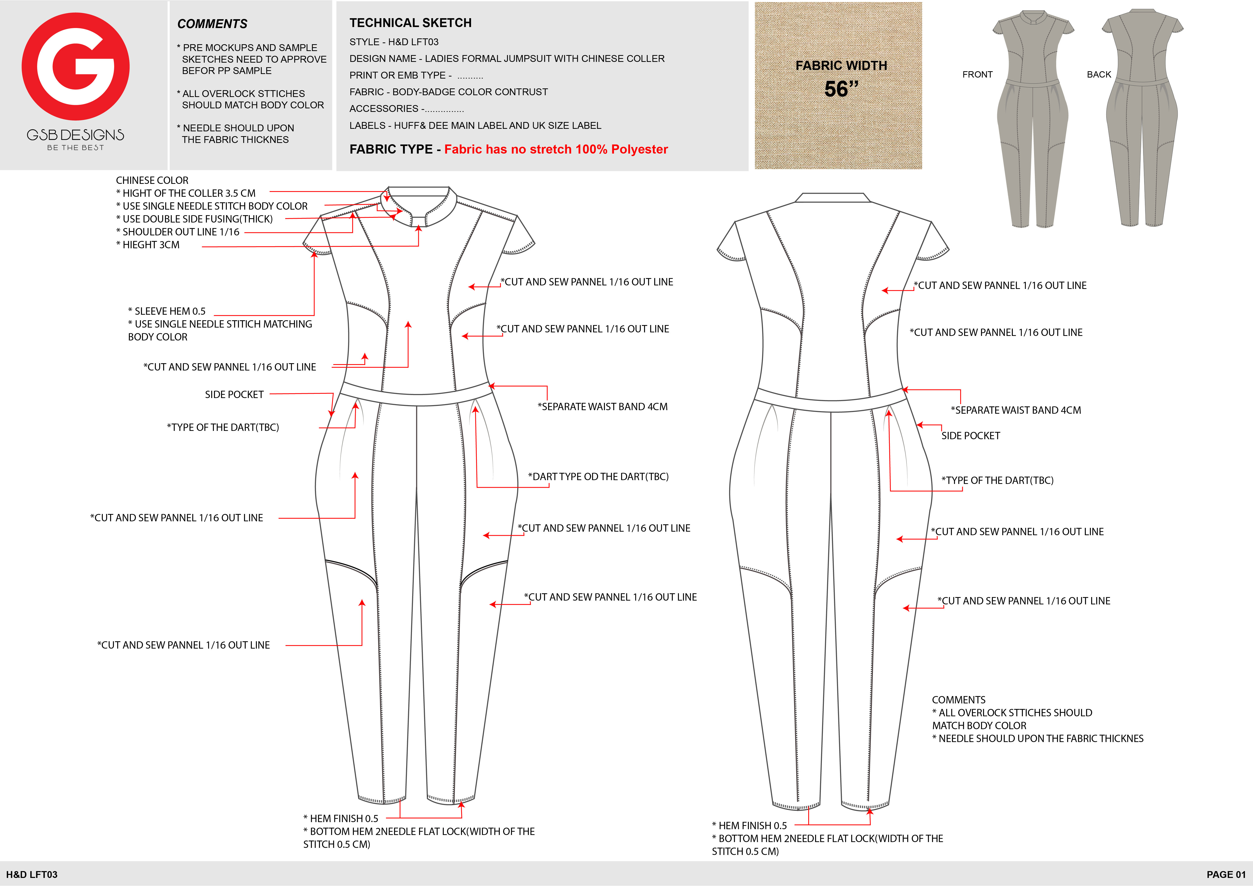 Create fashion flat sketch and tech pack and drawings by Gsbdesign 