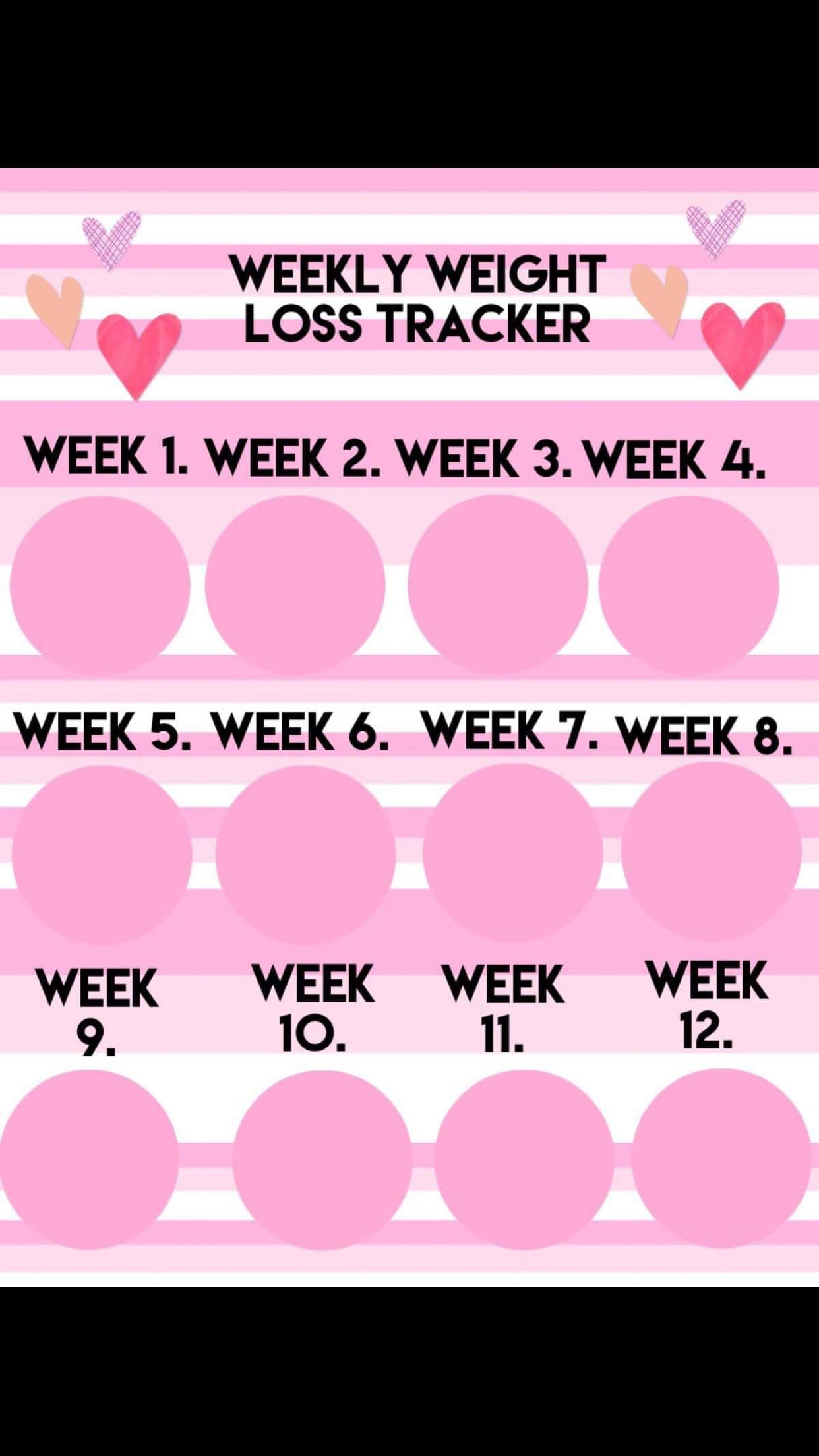 weight loss tracker graph template