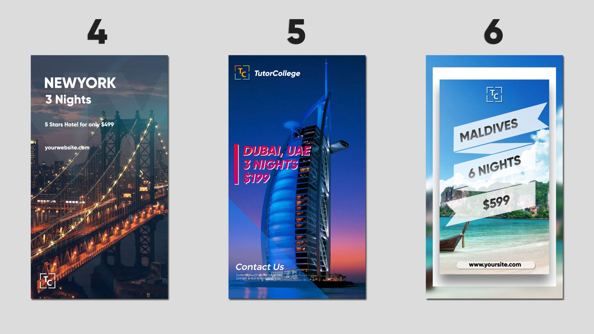 Create Instagram And Facebook Stories Ads For Travel Agencies By Tutorcollege