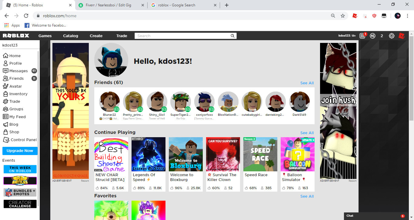 Play roblox with you by Fearlessboi