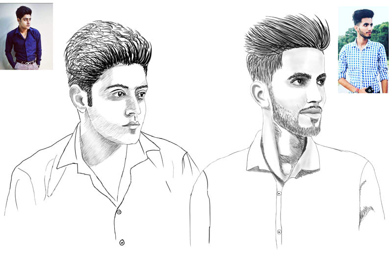 Sketch Portrait Caricature And Cartoon Character By Gudwasi Fiverr Sketch Portrait Caricature And Cartoon Character By Gudwasi Fiverr