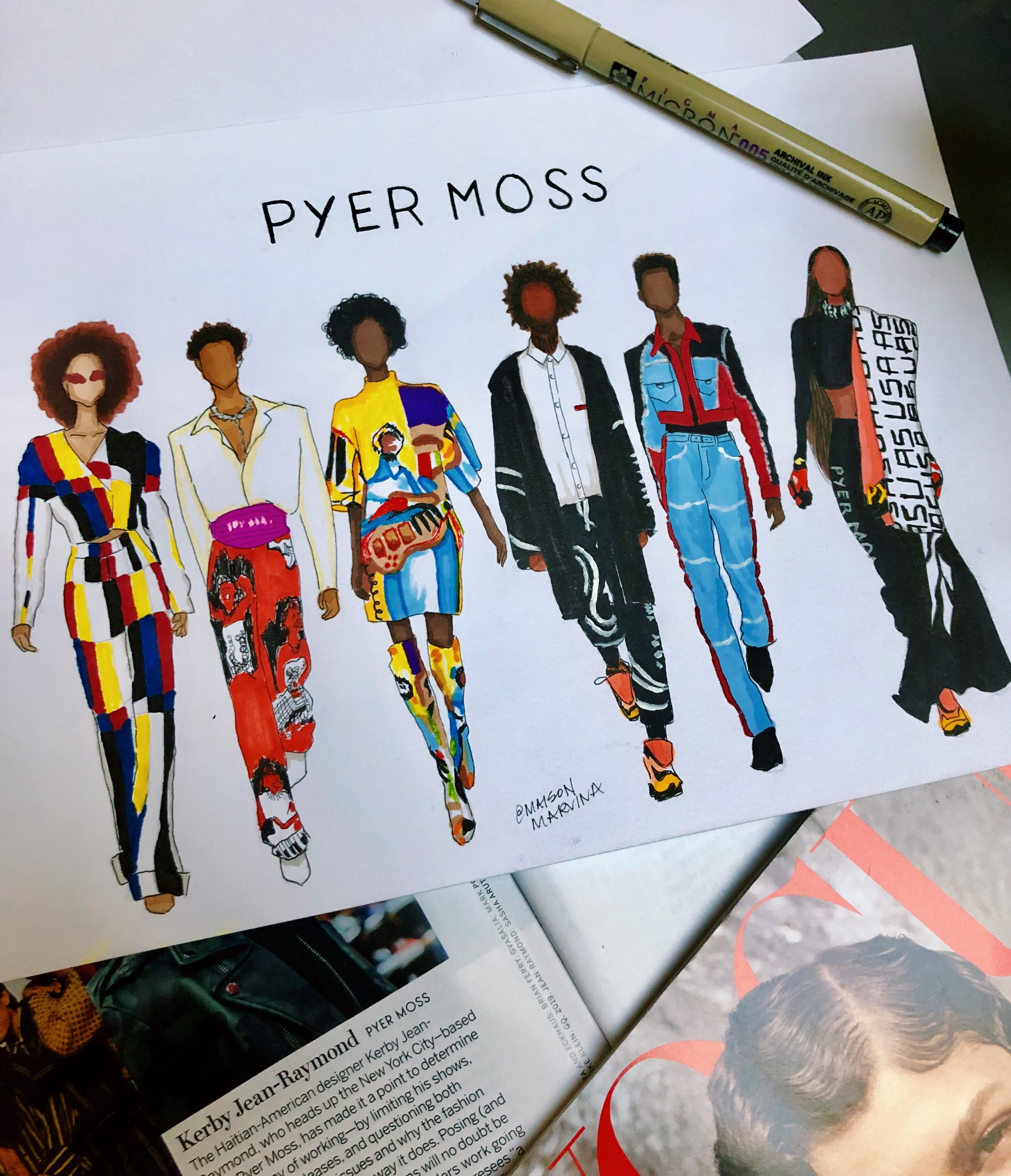 Illustrate any fashion design you need created by Maisonmarvina | Fiverr, image size:2910x3384