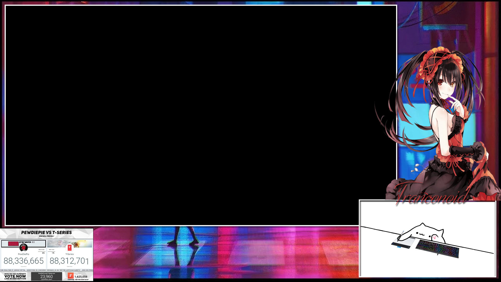 Make a stream overlay with a character from anime, game osu by Tranconoid |  Fiverr