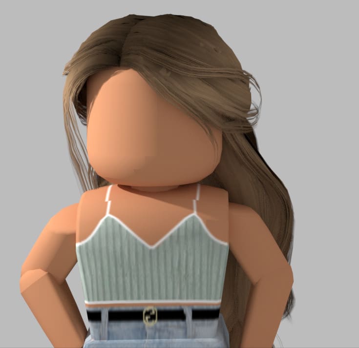 Brown hair roblox gfx  Brown hair roblox, Roblox, Profile picture