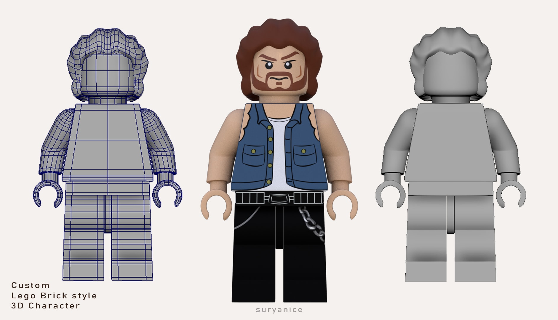 Create lego style 3d character for short animation or render by Suryanice |  Fiverr