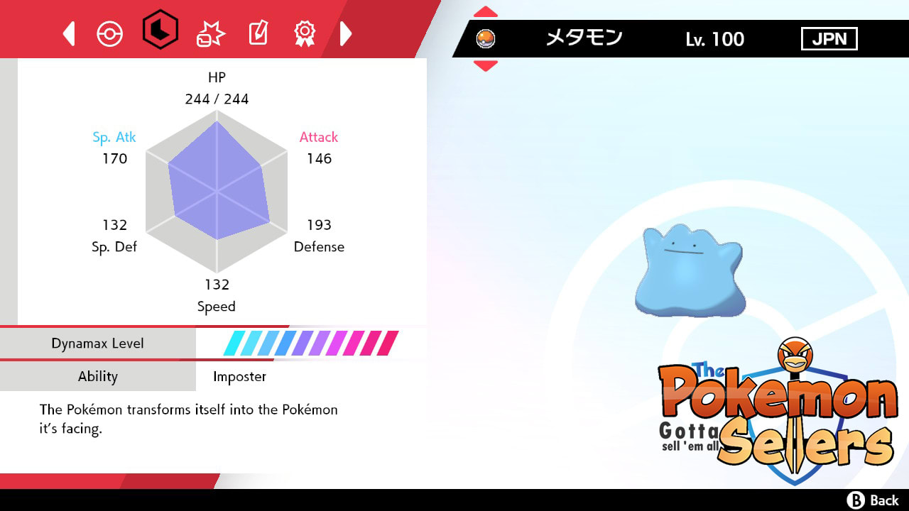 Trade You A Shiny Japanese Ditto In Pokemon Sword And Shield By