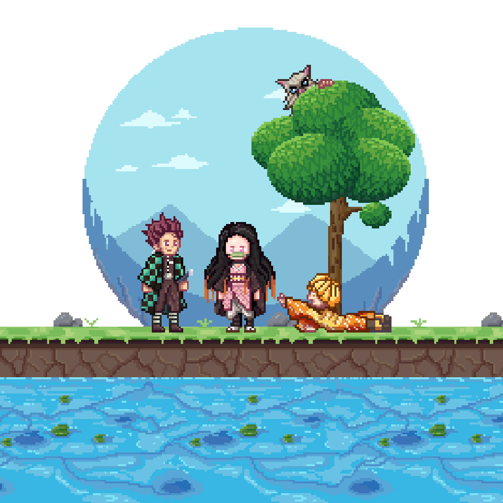 Create pixel art in anime or rpg style by Larvinlucas | Fiverr