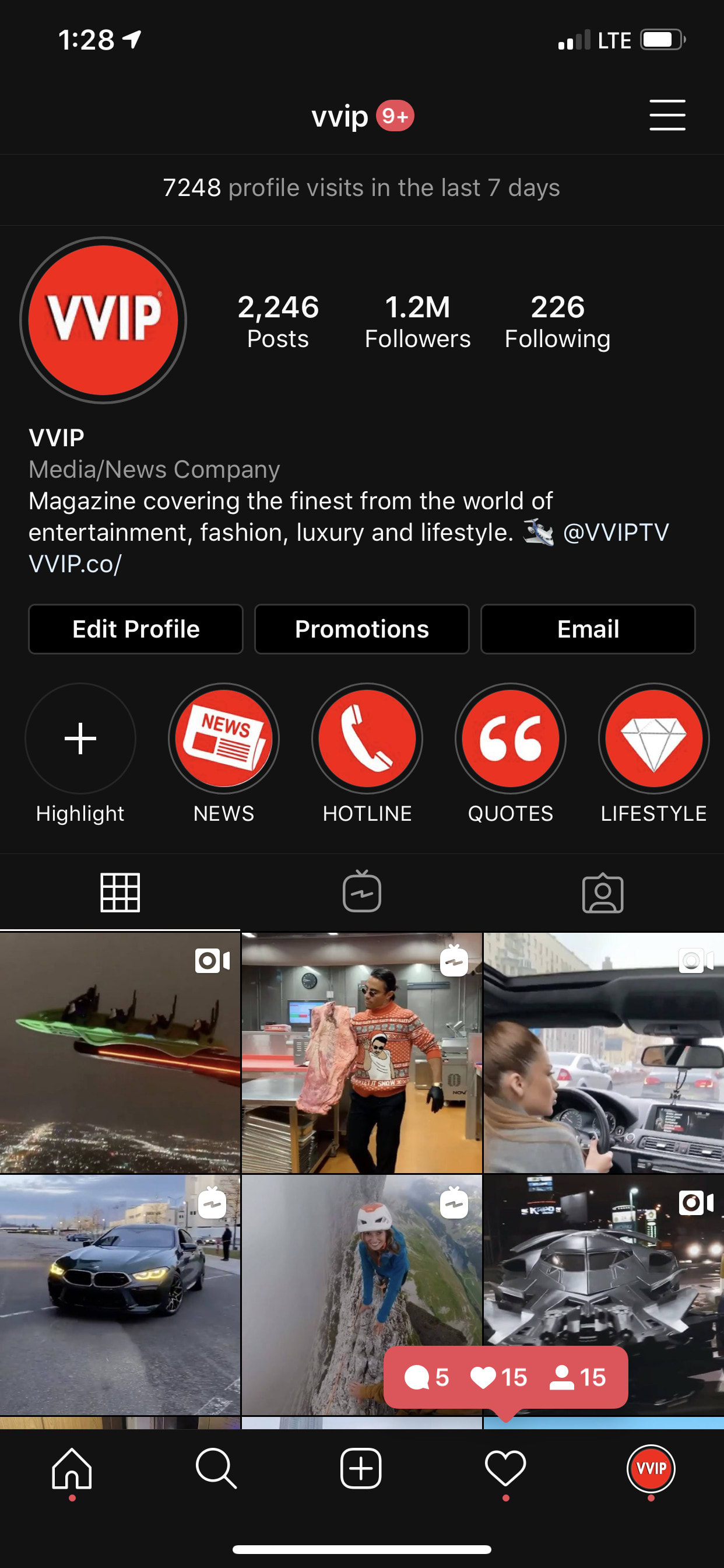 Shoutout You Or Company On A 1m Follower Luxury Instagram By Bmsocials