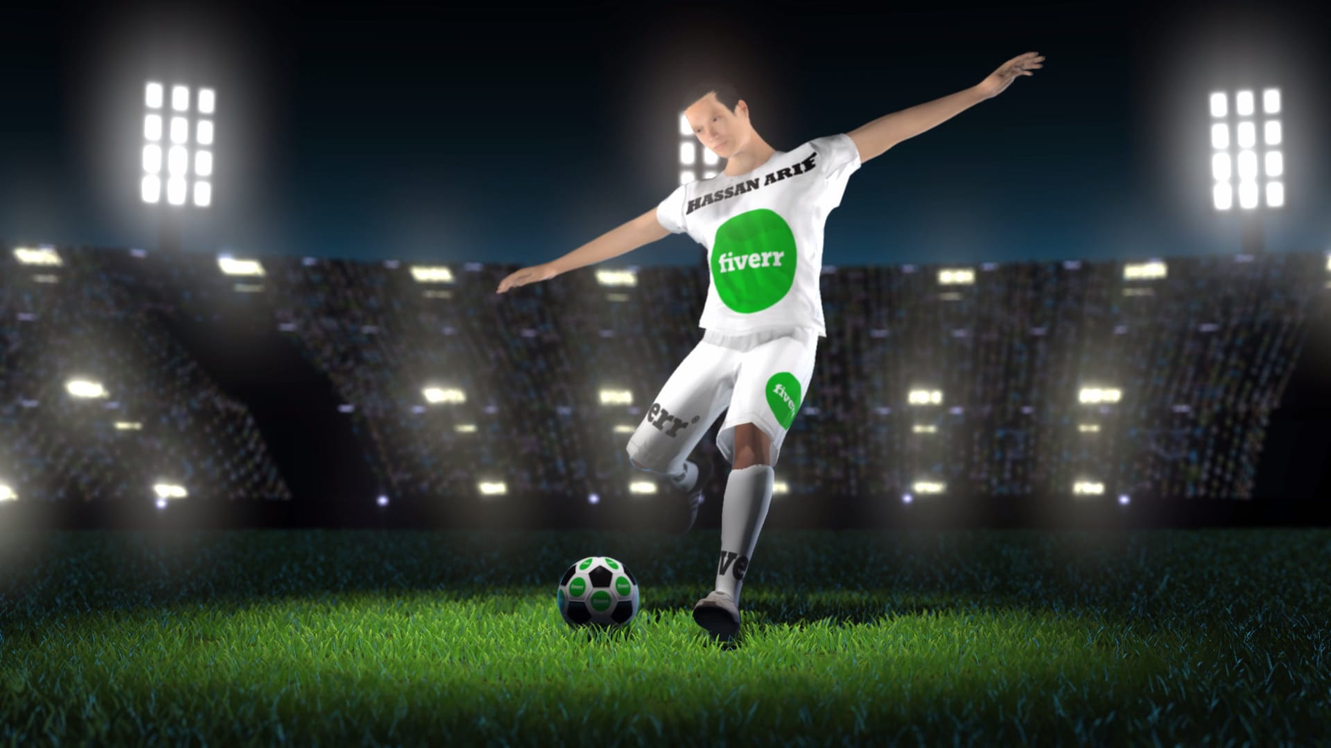 Make creative 3d soccer intro with logo reveal by Hassanarif96 | Fiverr, image size:1920x1080