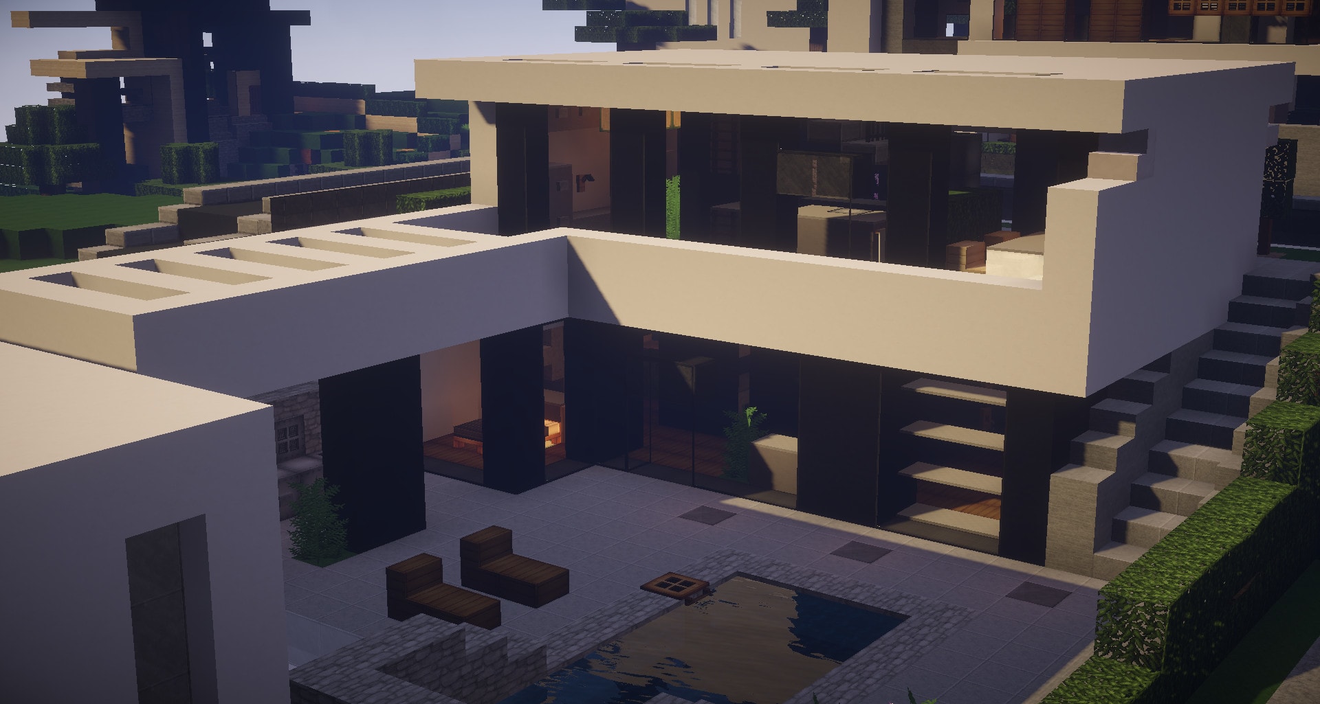 Build a modern, unique, realistic minecraft house for you by Baumkuchen007  | Fiverr