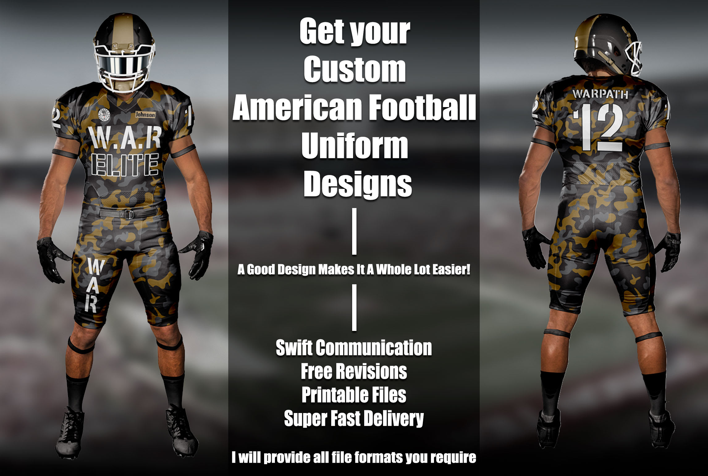 American Football Uniform Professional Design Customized Various