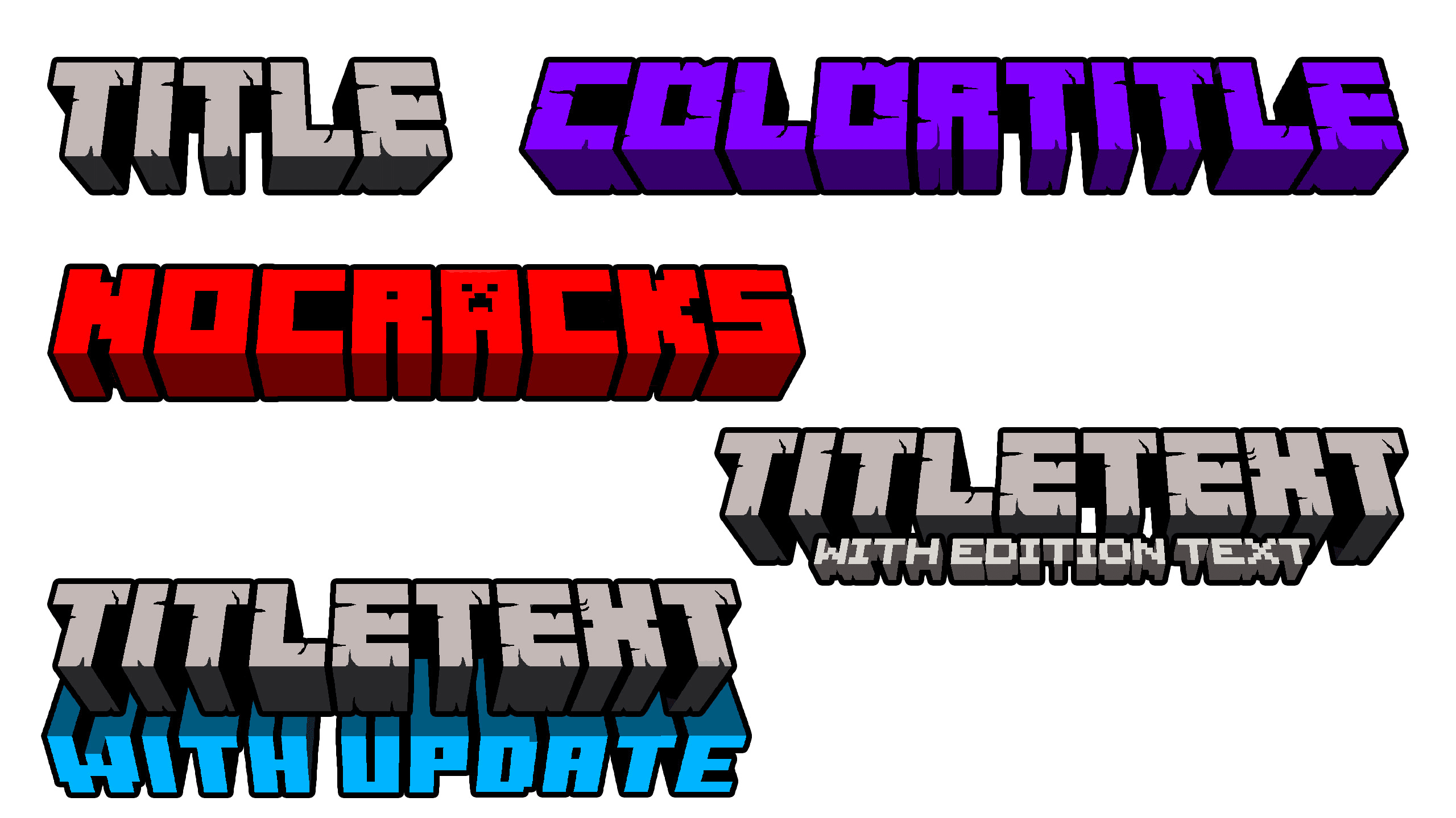 Make You A Custom Minecraft Title By Lucasnagy Fiverr