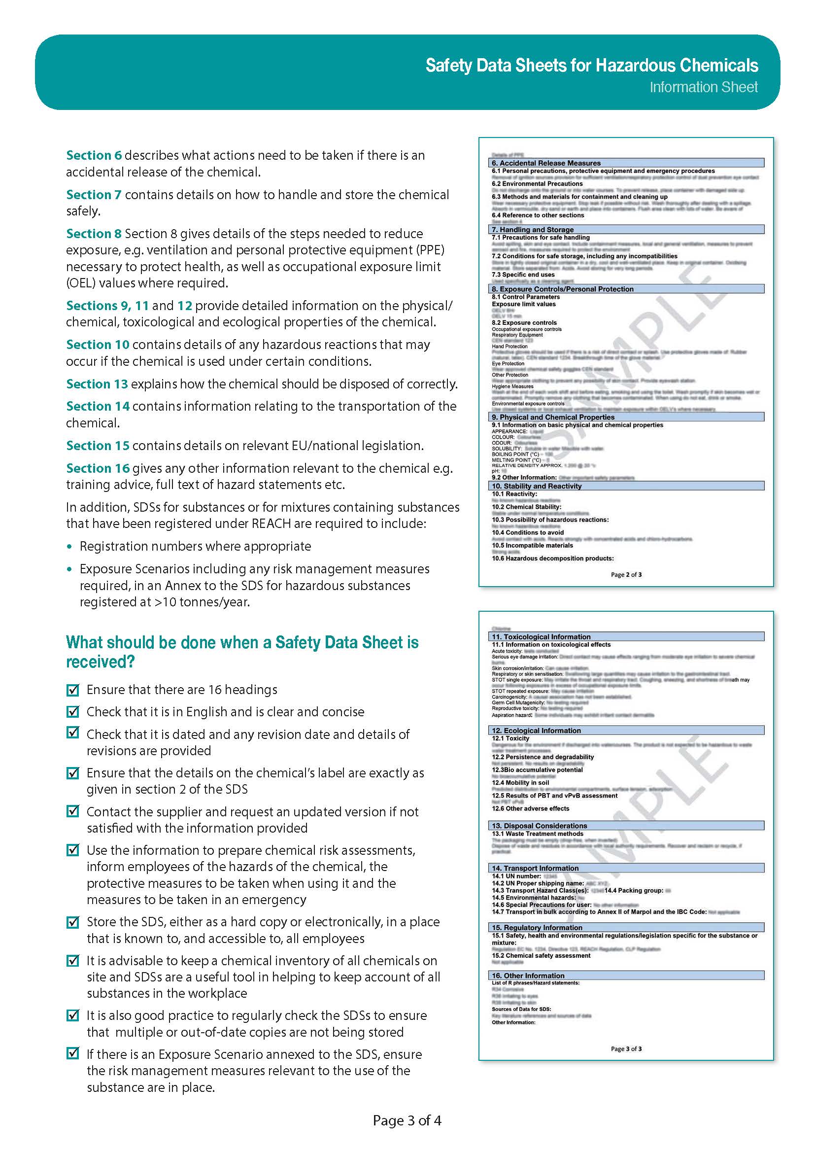 Elements Significance Of A Safety Data Sheet Safetystratus - Free Word ...