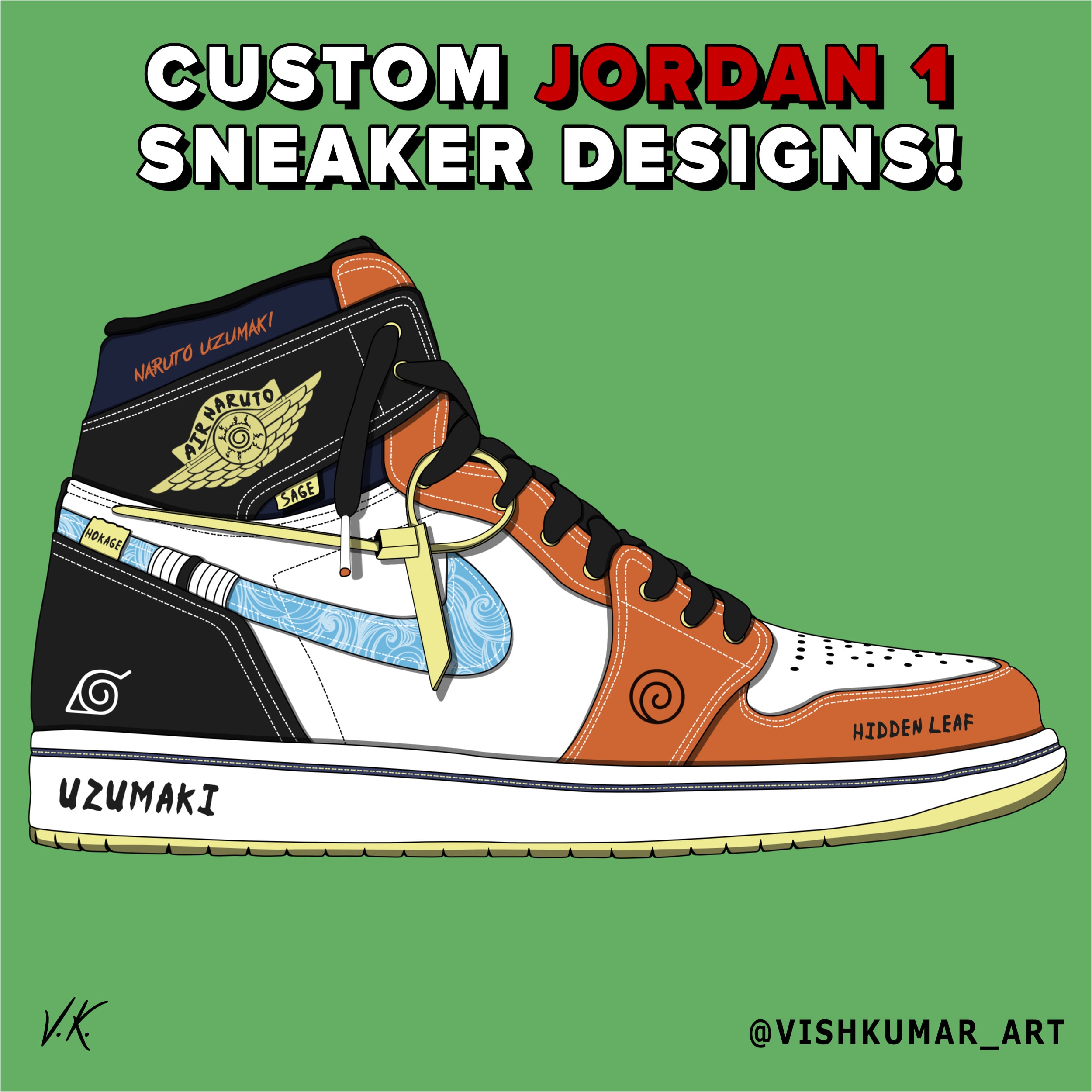 Custom JORDAN 1 for Chris Brown 