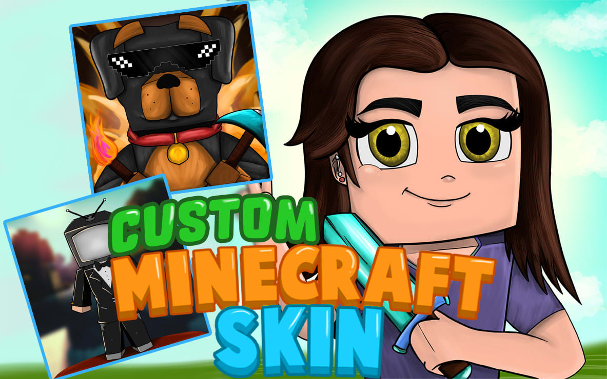 Create a custom minecraft skin minecraft animation and roblox animation by  Smitsculpt