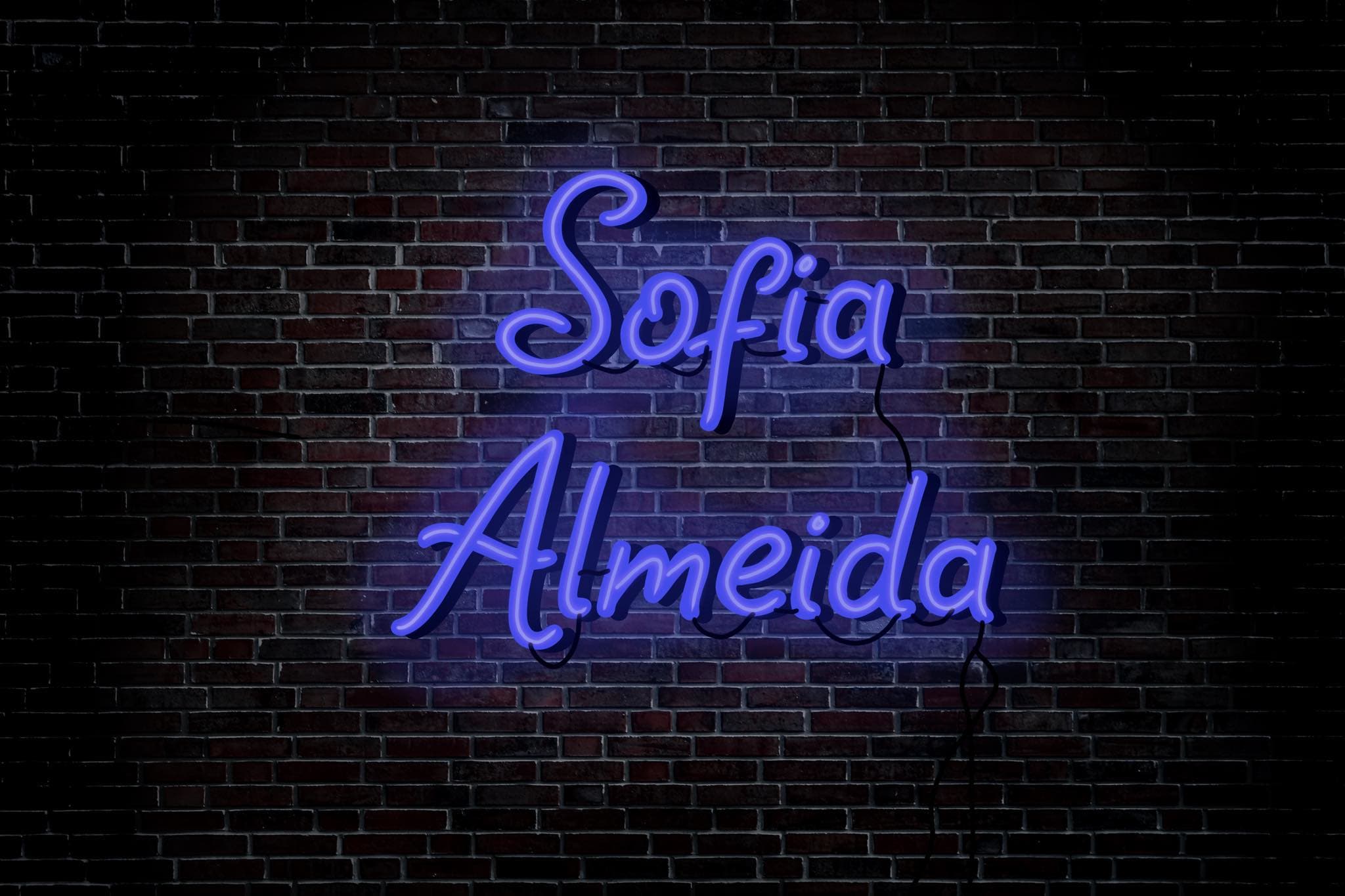 Create A Digital Art With Your Name In Neon Style By Sofiaalmeidda Fiverr
