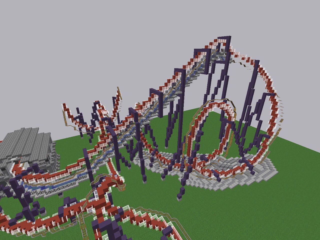 Build you a roller coaster in minecraft by Brazos_  Fiverr
