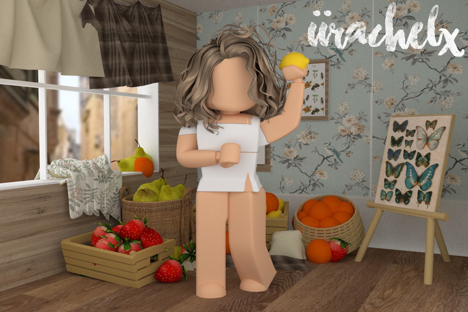 Make A High Quality Detailed Roblox Gfx For You By Iirachelx - transparent gfx peach aesthetic aesthetic cute aesthetic roblox