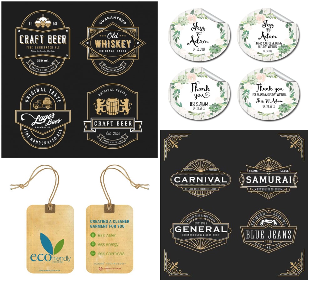 design for sticker label