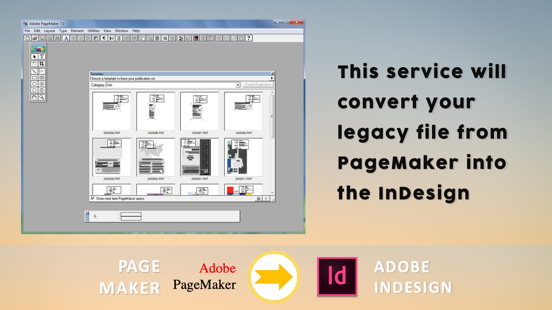converting pagemaker files to indesign