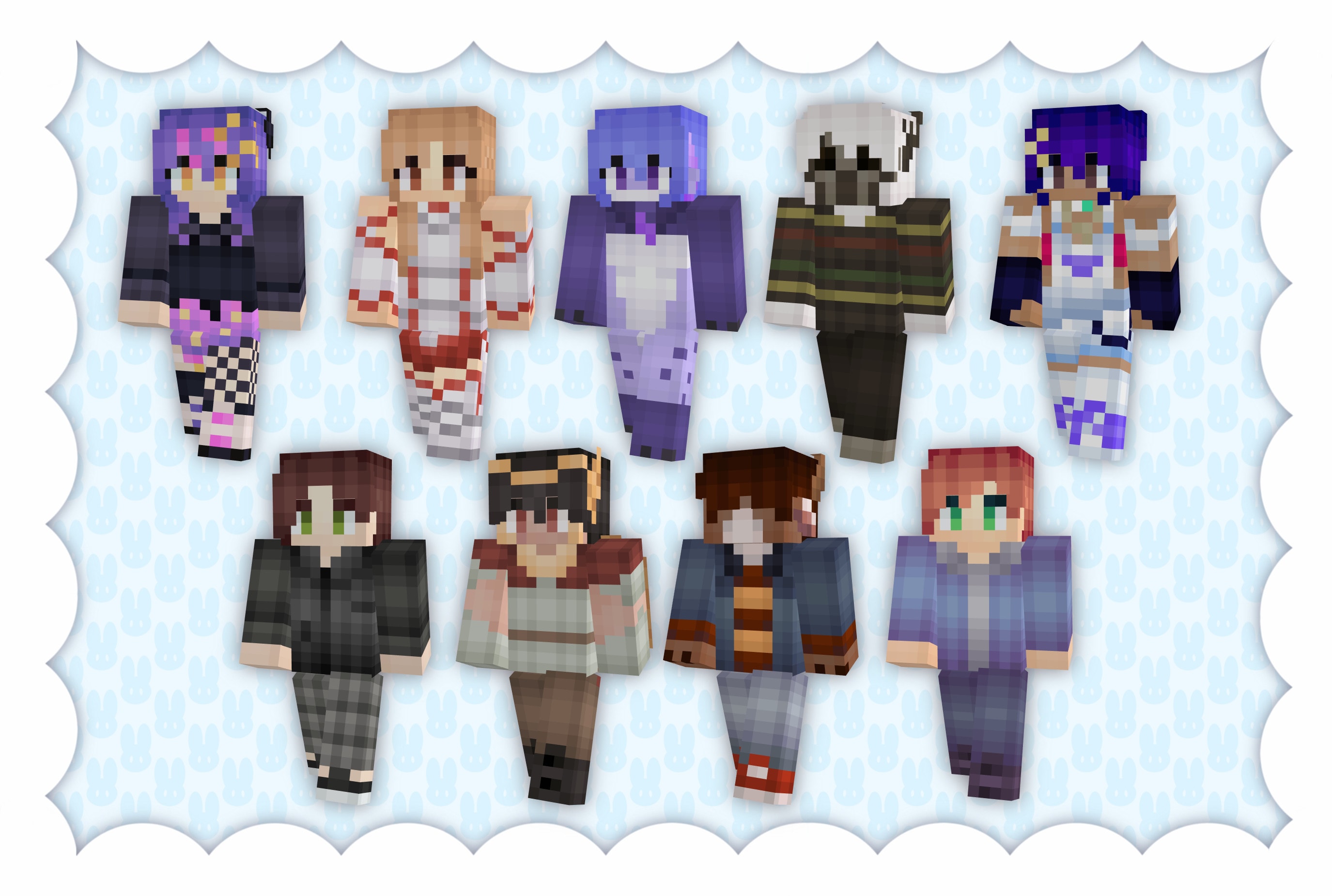 Create or edit custom minecraft skin by Sojeczka