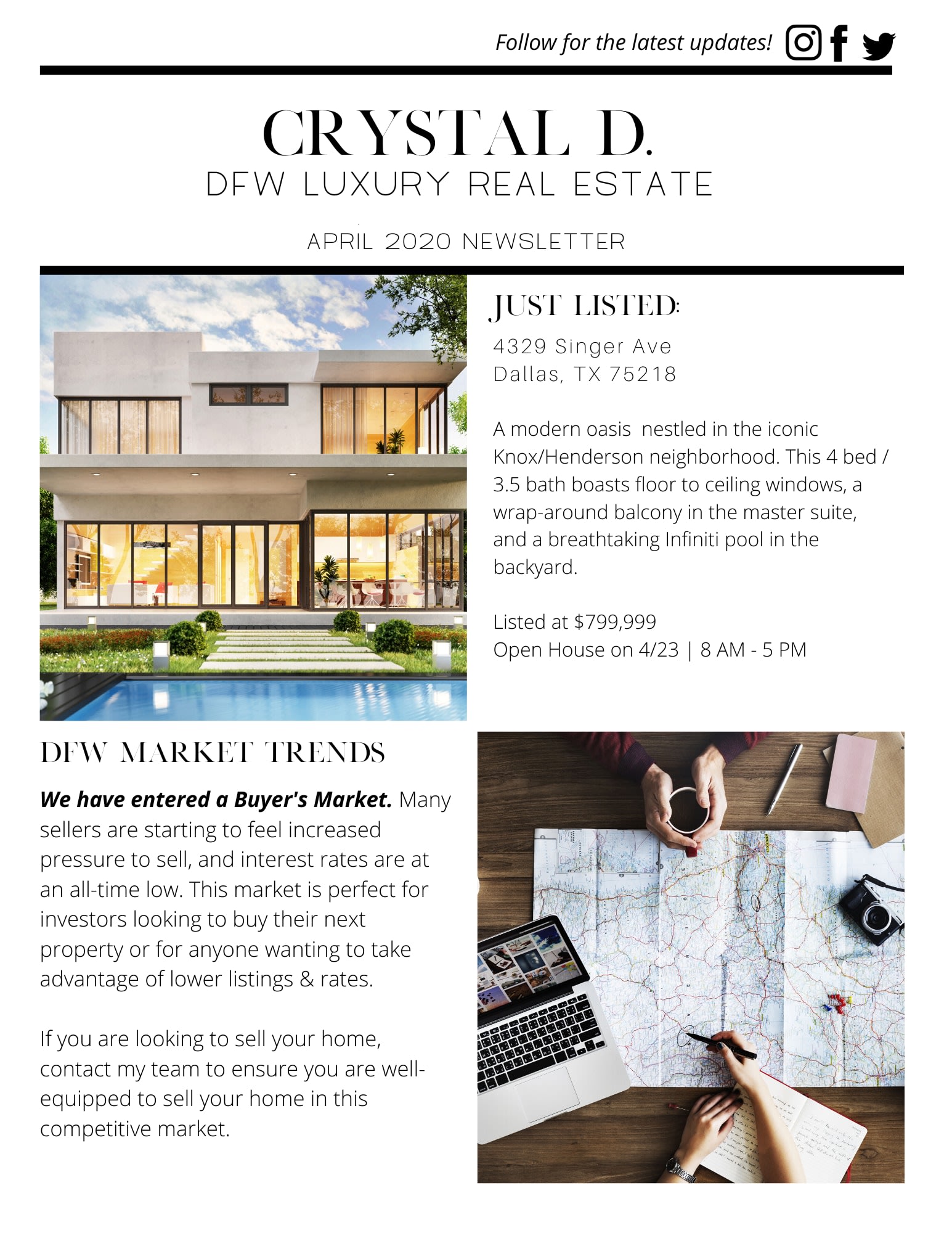 Design A Monthly Real Estate Newsletter By Alexxedgar Fiverr