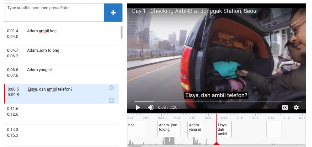 Create Malay Subtitle For Your Youtube Video By Narapidana Fiverr