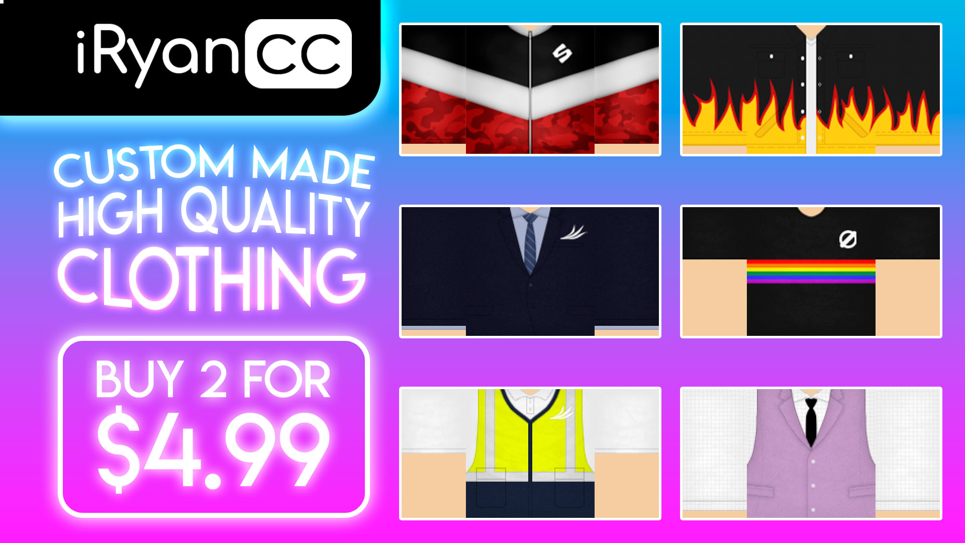 Create A Full Roblox Outfit Or Clothing By Iryancc - roblox create new outfit