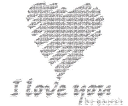 Love heart ascii Ascii Art