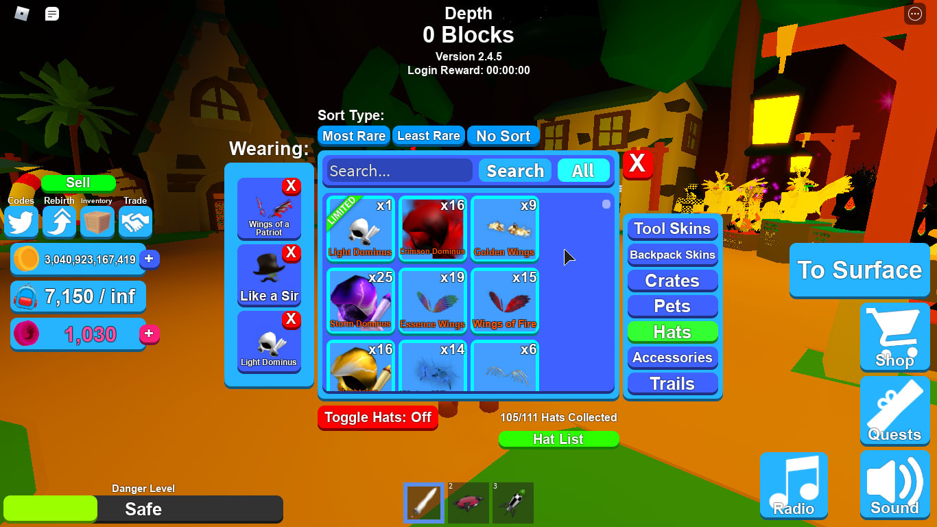 Give You All My Items On Roblox Mining Simulator By Pr1mexus - roblox codes for mining simulator that give you money