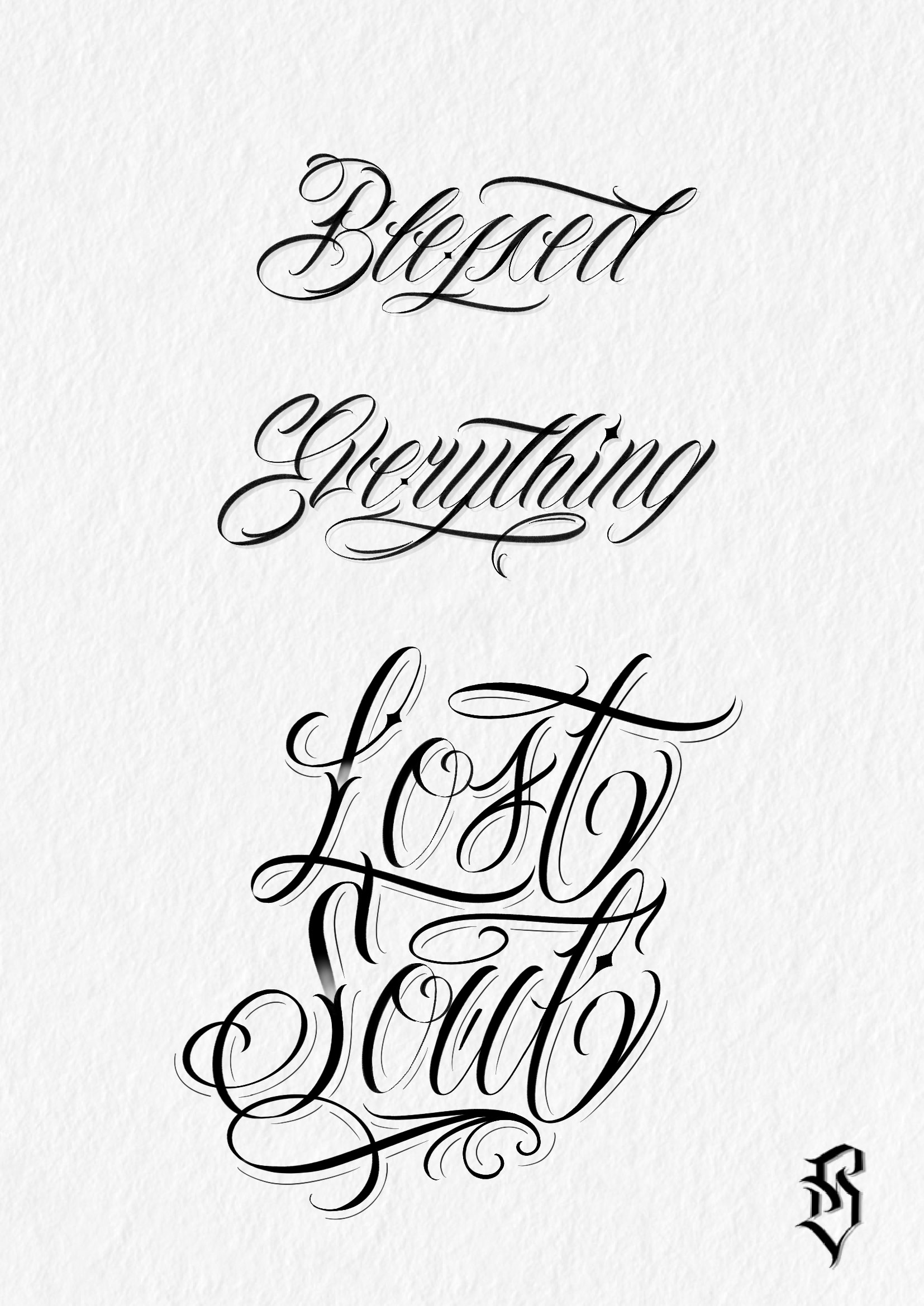 Create a lettering or gothic style by Sildinho | Fiverr