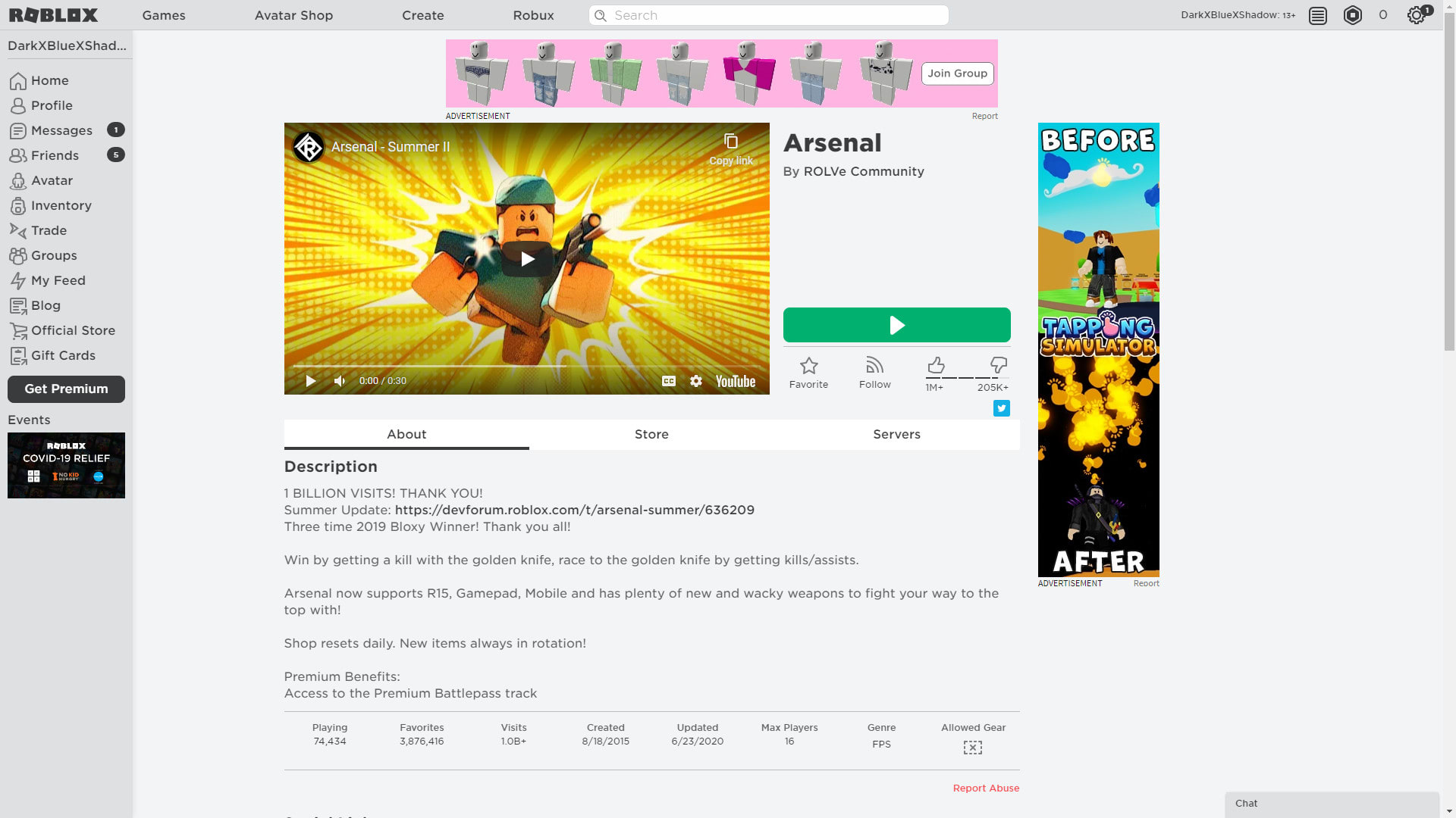 Be Your Trainor Or Coach In Arsenal Roblox By Angeloagustin Fiverr - roblox arsenal summer update