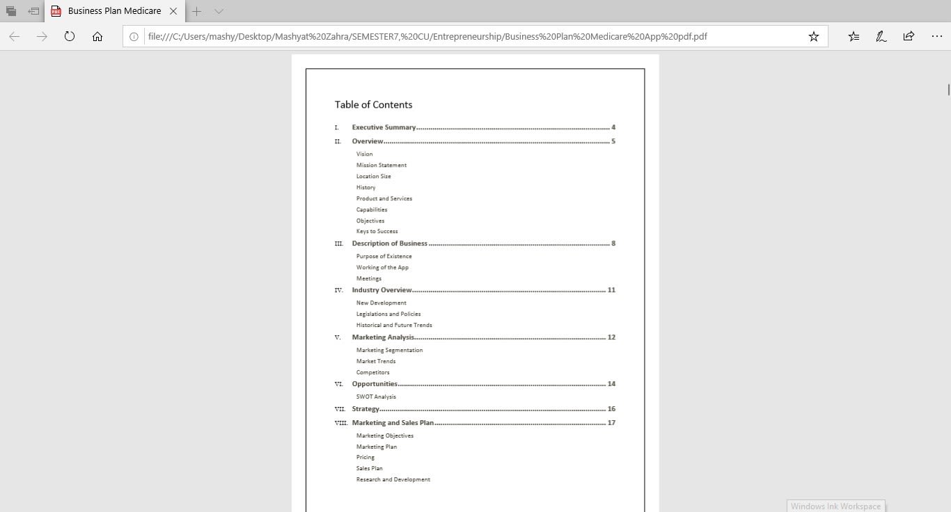 how to create a clickable table of contents in word