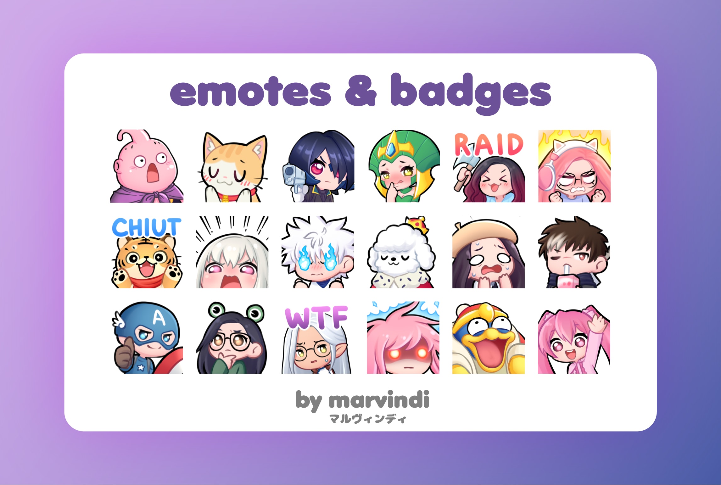 Rage Quit Streaming Graphics Set (Emoji, Emotes, Sub-Badges)