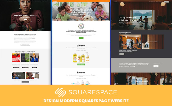 Design Modern Squarespace Website/Squarespace Landing Page