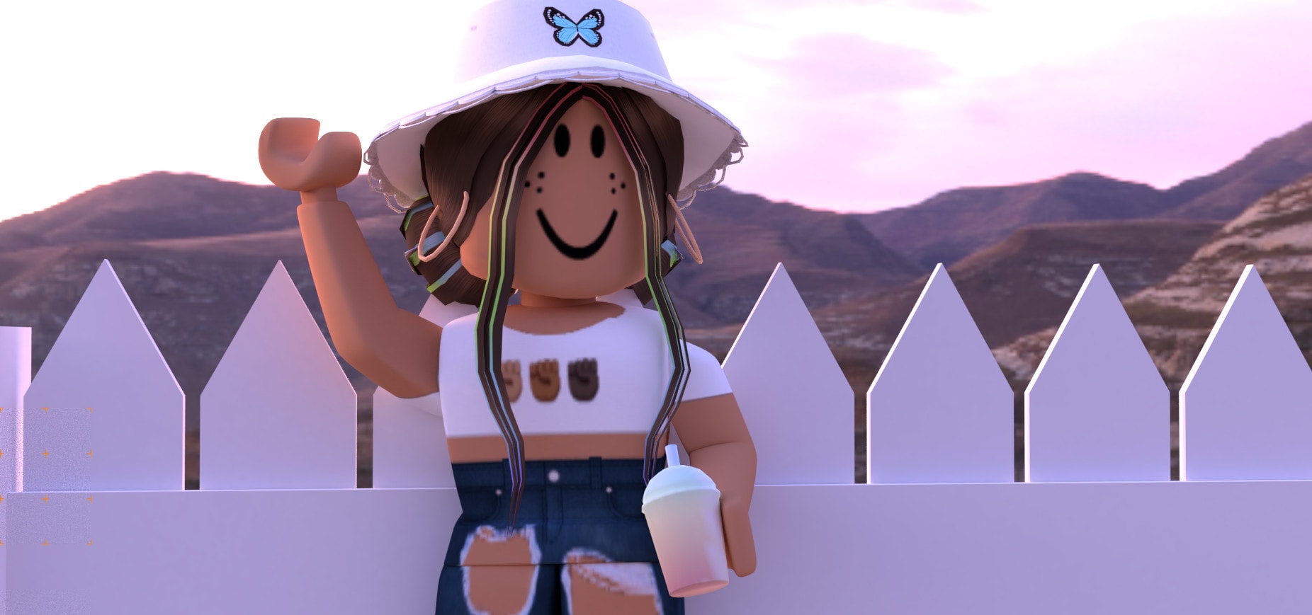 make an aesthetic roblox gfx