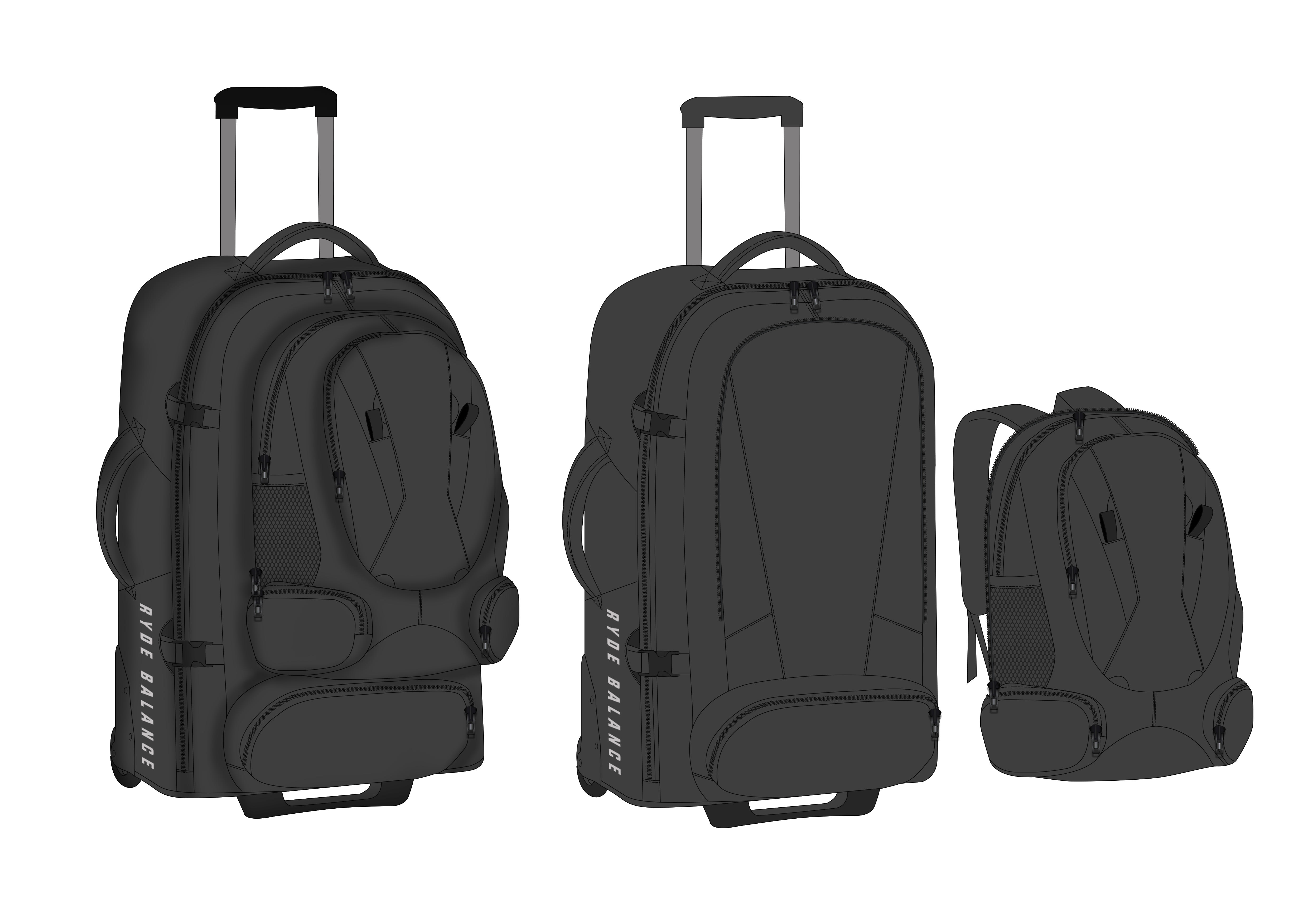 backpack with trolly