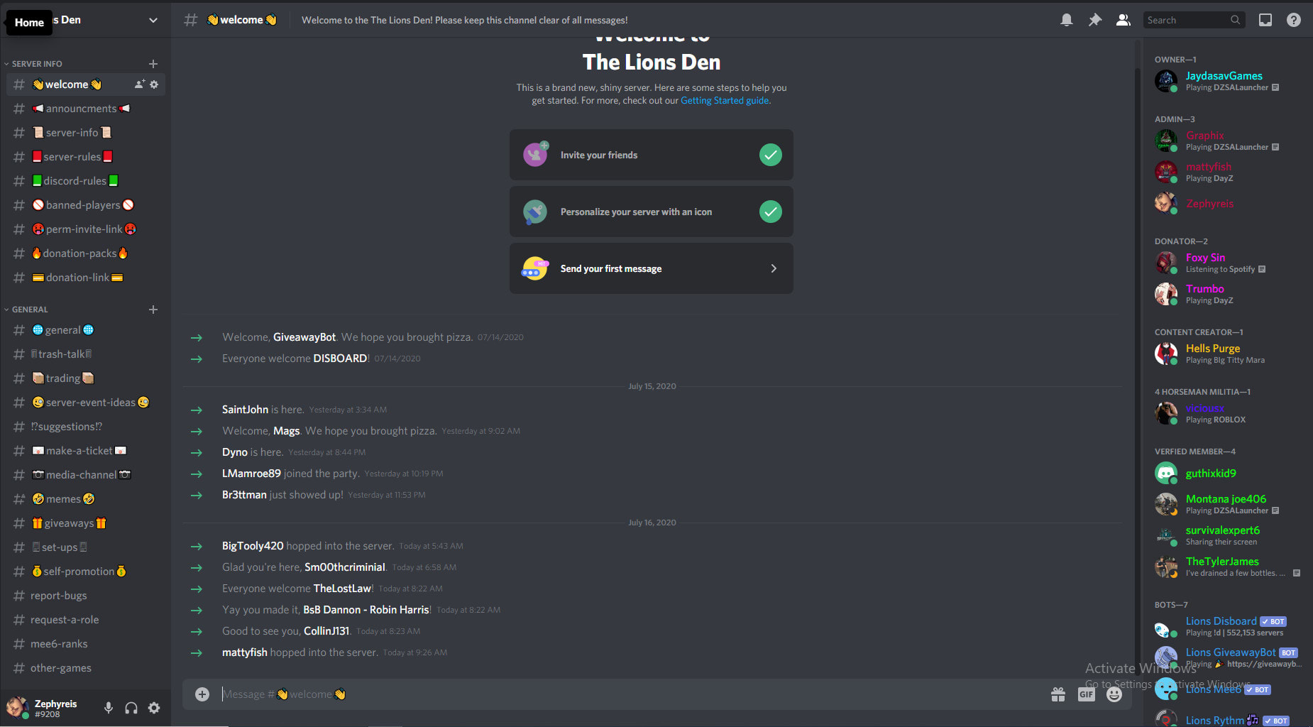 Develop A Discord Server For Your Gaming Server Or Gaming Community By Zephireisyt - roblox development help discord