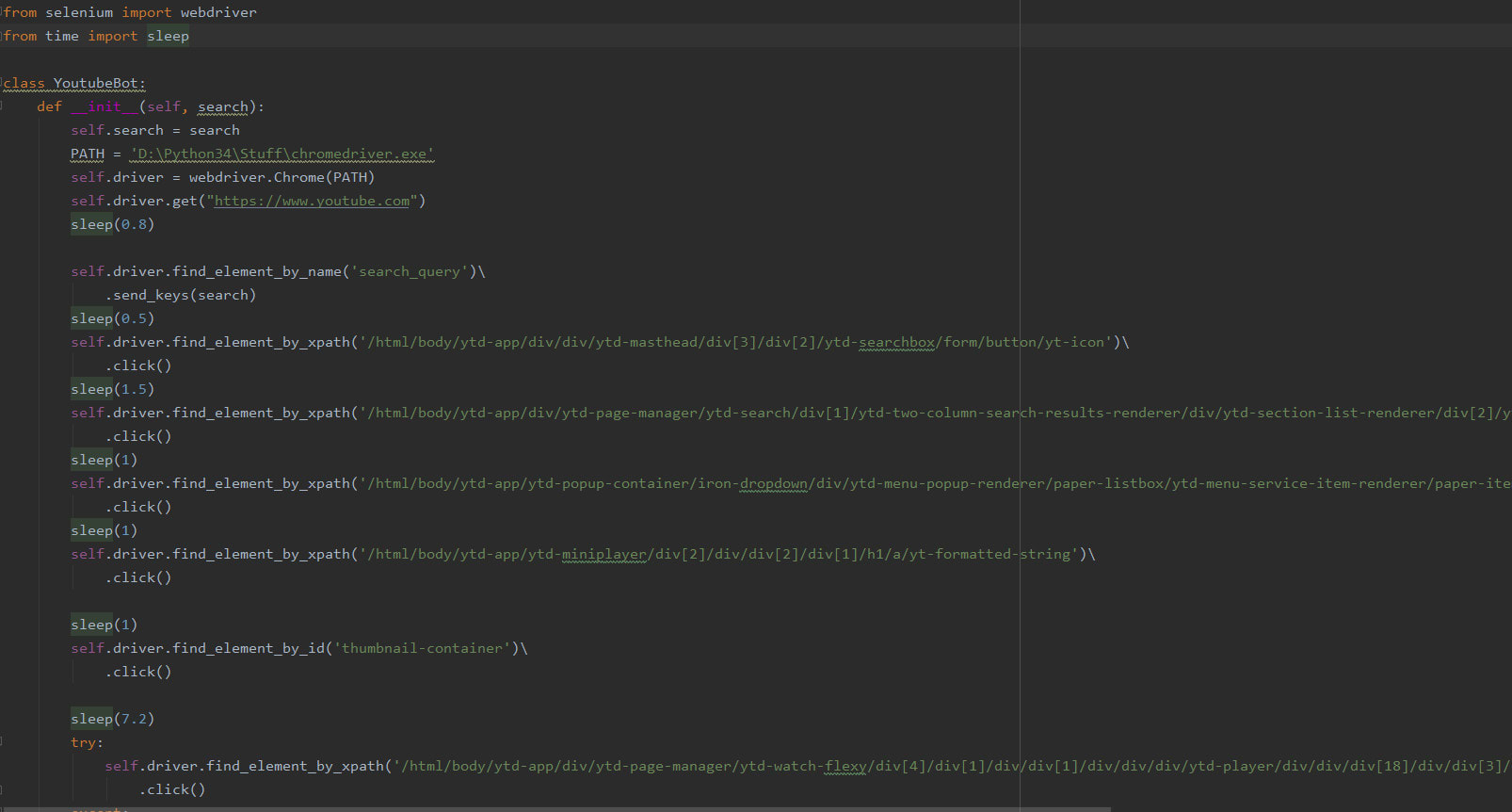 python watch hours bot