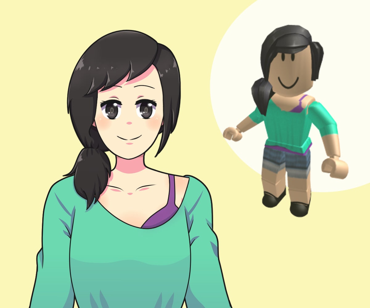 Draw your roblox, mc or any character in my anime artstyle by Notevenakat