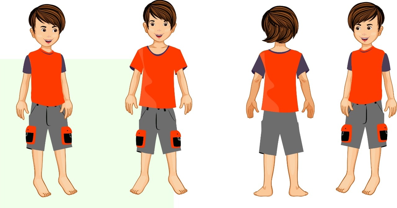 Create a 2d cartoon character for animation in illustrator by  Moazzamkhan428 | Fiverr