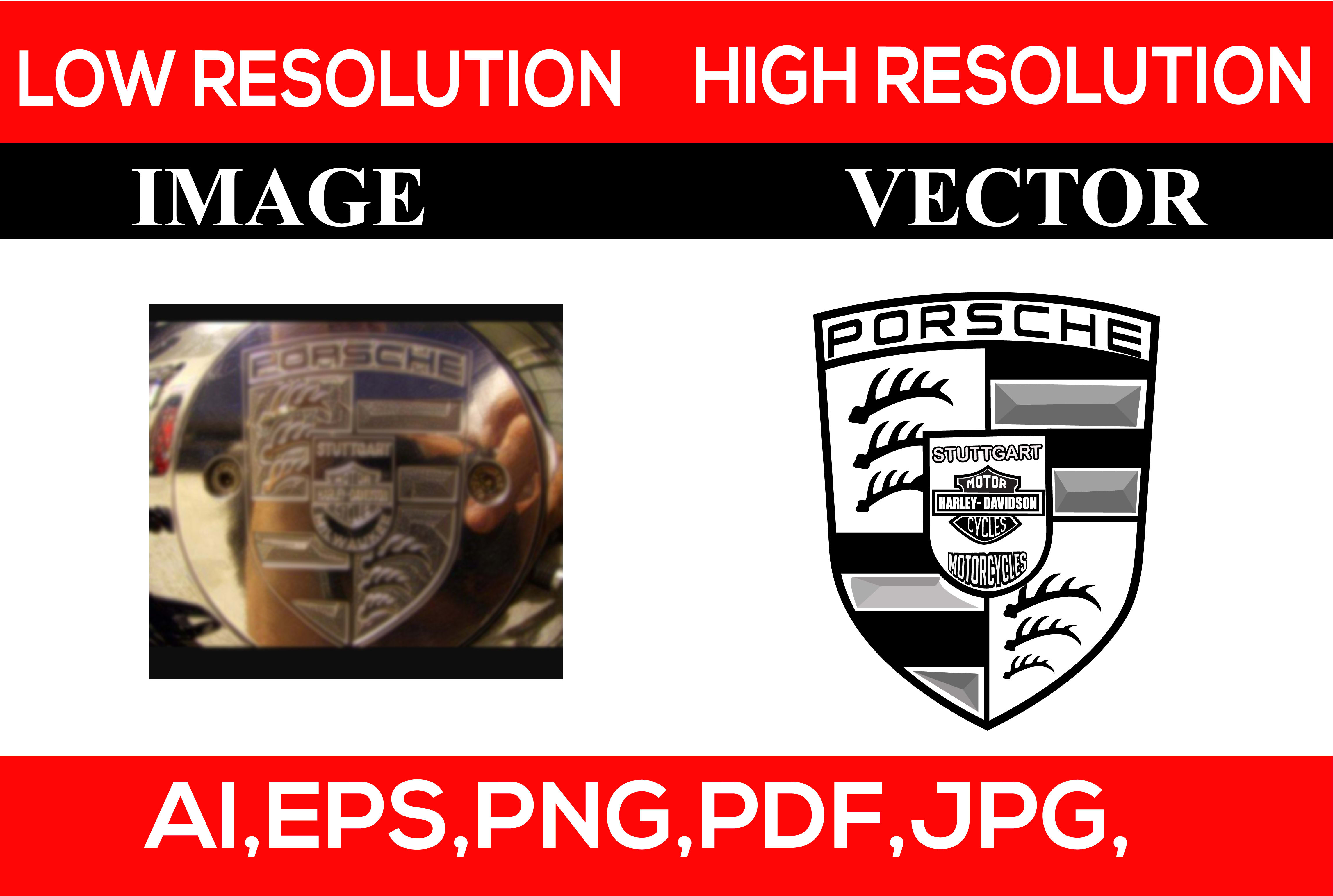 Do Vector Tracing Convert Raster To Vector Or Redraw Your Logo By Vectorart95