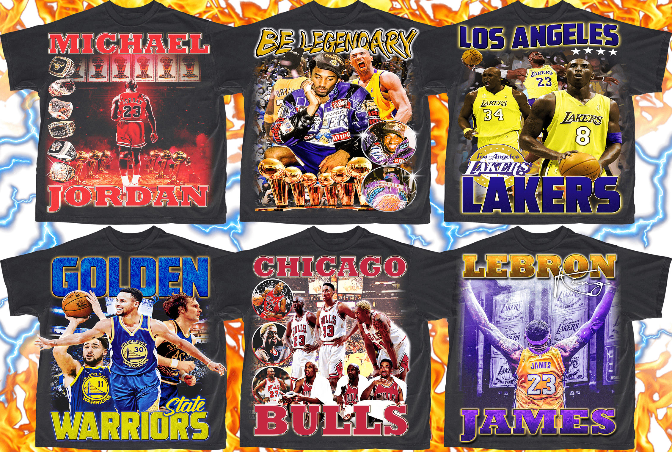 NBA Bootleg T-Shirt Design Portfolio Vol. 1