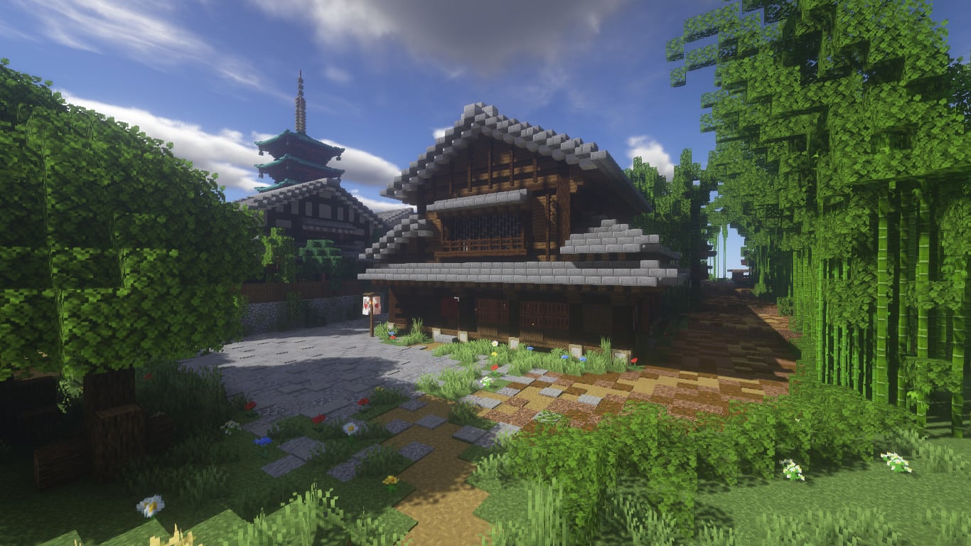 Build a japanese structure in minecraft for you by Greenbaint | Fiverr