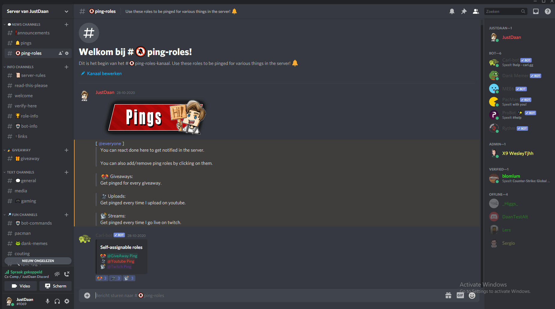 Create A Professional Discord Server By Justdaan Fiverr