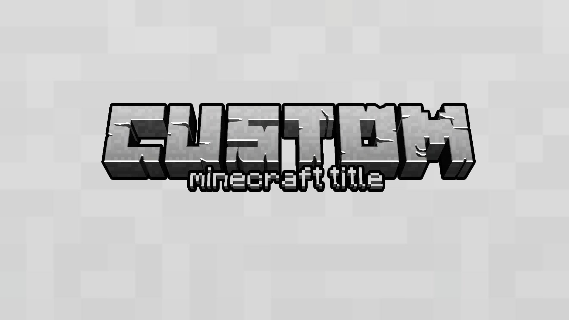 Make You A Custom Minecraft Title By Tugabits Fiverr