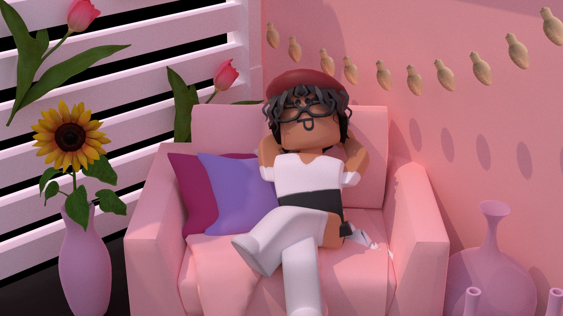 Replying to @🤍CBDA🤍 so cute! 💜 #roblox #robloxgfx #gfx #blender #, hey come on is your memory